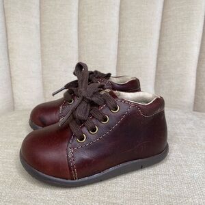 Stride Rite first steps Brown Leather Baby Shoes